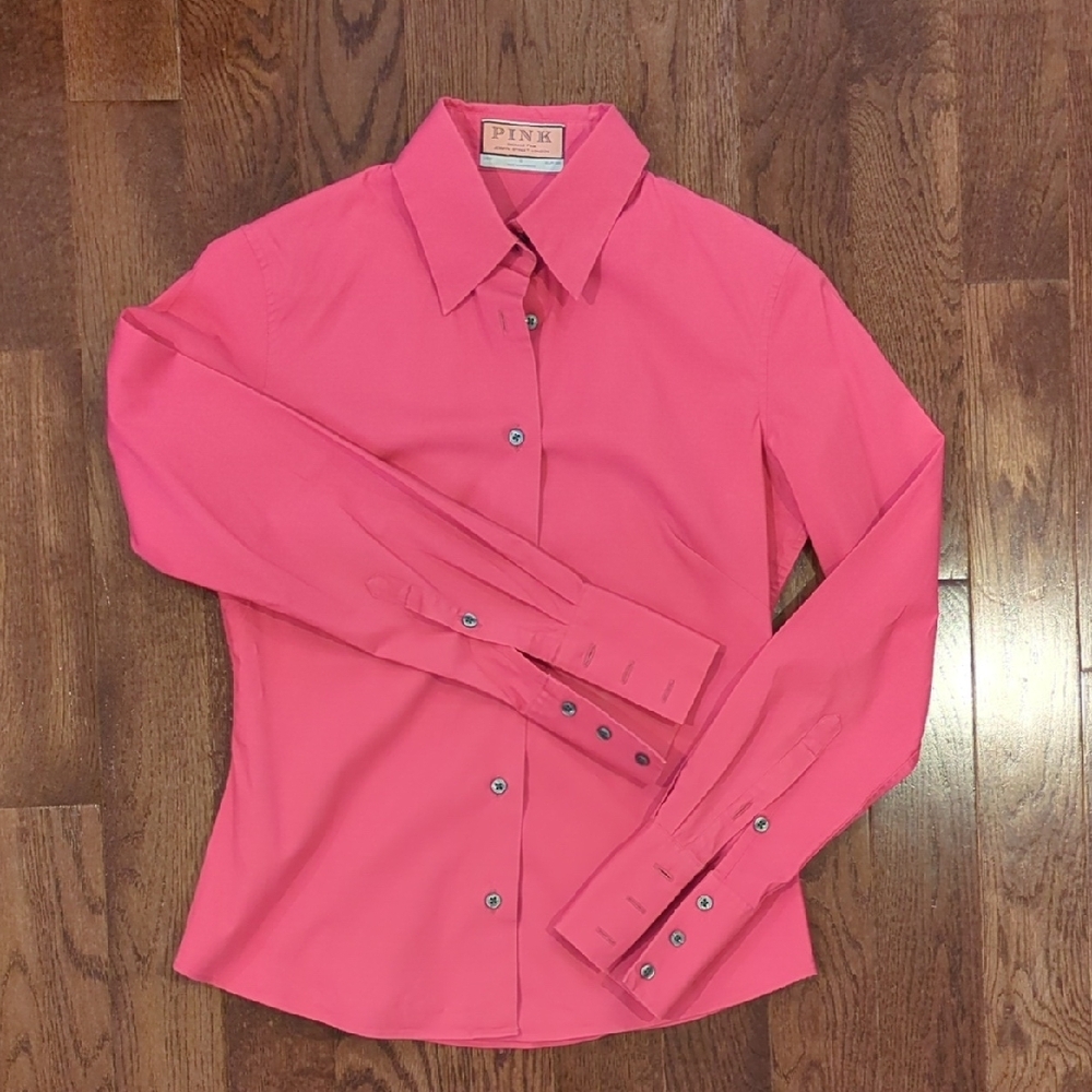 Thomas Pink Fitted Button Down Shirt
